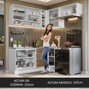 Ver imagem 7 de Armário de Cozinha Completa de Canto 349cm Branco/Rustic Glamy Madesa 06