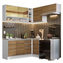 Ver imagem 3 de Armário de Cozinha Completa de Canto 349cm Branco/Rustic Glamy Madesa 06