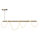Ver imagem 1 de Lustre Pendente Corda Dourado 95cm 60w 3.000k Cordone Ilunato