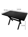 Ver imagem 3 de Mesa para Área Externa com 2 Bancos Madeira Maciça 120x80cm Kit Churrasco Preto