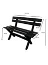 Ver imagem 4 de Mesa para Área Externa com 2 Bancos Madeira Maciça 120x80cm Kit Churrasco Preto