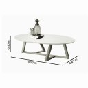 Ver imagem 2 de Mesa de Centro Classic Oval Off White Tebarrot
