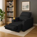 Ver imagem 2 de Poltrona Dalas Papai Retrátil Reclinável Veludo Porta Copo:preto