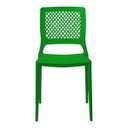 Ver imagem 3 de Cadeira Empilhável Vênus Verde em Polipropileno Acrilys