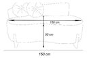 Ver imagem 5 de Namoradeira Lounge Decorativa 150cm Sala Linho:azul Royal/liso