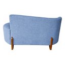 Ver imagem 4 de Namoradeira Lounge Decorativa 150cm Sala Linho:azul Royal/liso