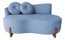 Ver imagem 1 de Namoradeira Lounge Decorativa 150cm Sala Linho:azul Royal/liso