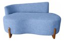 Ver imagem 3 de Namoradeira Lounge Decorativa 150cm Sala Linho:azul Royal/liso