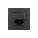 Ver imagem 1 de Placa para Móveis 80x80 com Interruptor Simples 10a e Tomada 2p+t 20a Margirius Sleek Colors Grafite