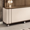 Ver imagem 5 de Painel TV 70" Home Theater Avelyn com Rodizio Cromados e Porta Deslizante H01- D'Rossi