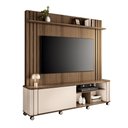 Ver imagem 2 de Painel TV 70" Home Theater Avelyn com Rodizio Cromados e Porta Deslizante H01- D'Rossi