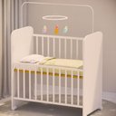 Ver imagem 6 de Mini Berço Grade Móvel com Colchão e Regulagem de Altura