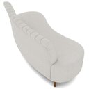 Ver imagem 4 de Sofá Chaise Living 2 Lugares 160cm para Sala Cayman K01 Bouclê Creme