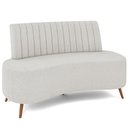 Ver imagem 1 de Sofá Chaise Living 2 Lugares 160cm para Sala Cayman K01 Bouclê Creme