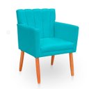 Ver imagem 6 de Kit com 2 Poltronas Cadeiras Elegante Confortável e Reforçada para Sala Carol Suede