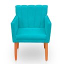 Ver imagem 4 de Kit com 2 Poltronas Cadeiras Elegante Confortável e Reforçada para Sala Carol Suede