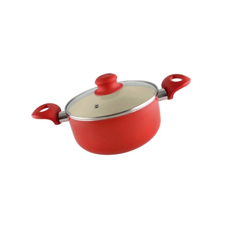 Caçarola com Revestimento Cerâmico 20cm 2,0mm Vermelha Class Home