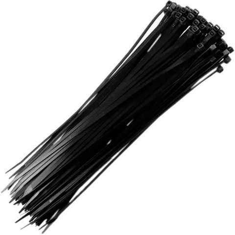 Abraçadeiras Nylon de Plástico Tools 300x4,8mm 50 Unidades Preta