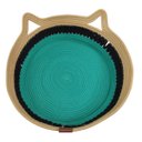 Ver imagem 2 de Cama de Gato Arranhador Felino Ninho Cestinho Rasqueavel Pet Cao Animais Estimaçao Confortavel Diver