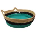 Ver imagem 3 de Cama de Gato Arranhador Felino Ninho Cestinho Rasqueavel Pet Cao Animais Estimaçao Confortavel Diver