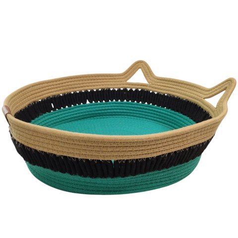 Cama de Gato Arranhador Felino Ninho Cestinho Rasqueavel Pet Cao Animais Estimaçao Confortavel Diver