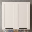 Ver imagem 2 de Armario Aereo 2 Portas 80 Cm Mdf Cz3314 Branco Tecno Mobili