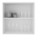 Ver imagem 7 de Armario Aereo 2 Portas 80 Cm Mdf Cz3314 Branco Tecno Mobili