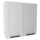 Ver imagem 1 de Armario Aereo 2 Portas 80 Cm Mdf Cz3314 Branco Tecno Mobili