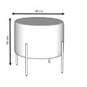 Ver imagem 4 de Puff Industrial Redondo Lig Maiart Corino Branco