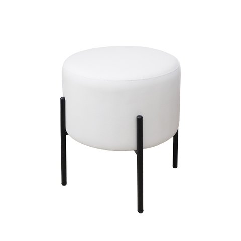 Puff Industrial Redondo Lig Maiart Corino Branco