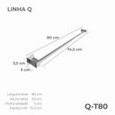 Ver imagem 4 de Porta Toalha de Banheiro 80cm Aço Inox 304 Q-t80olt