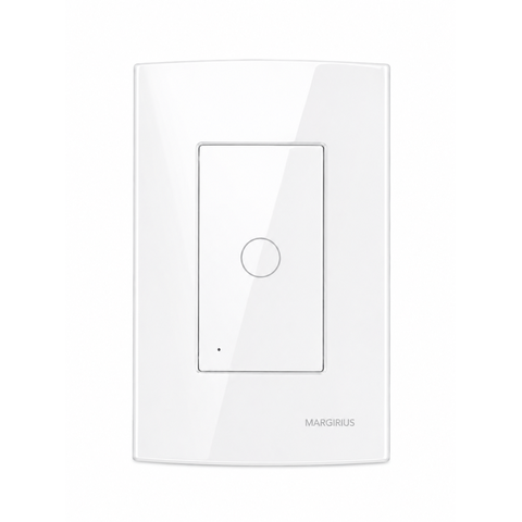Interrup. Inteligente Touch 1 Tecla Branco Sleek Margirius Cor:Branco