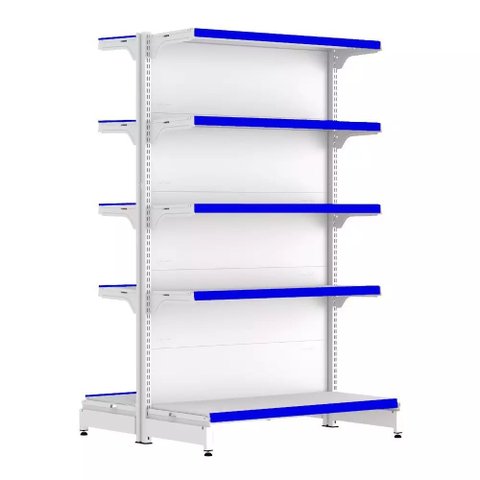 Gondola Centro 170 Fit Inicial Branco 10 Bandeja Pe Azul