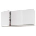 Ver imagem 7 de Conjunto de Armários Aéreo Cozinha Planejada Lux 120cm e 70cm 100% Mdf Branco Tx Fosco - Desk