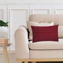 Ver imagem 2 de Kit 2 Capas para Almofada Drapeada Line T Retangular em Veludo Várias Cores Cor:bordo