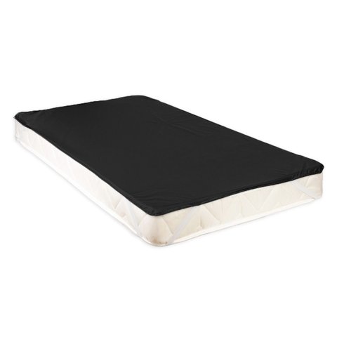 Capa Protetora de Colchão Impermeável Casal King 193x203cm com Elástico:preto