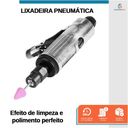 Ver imagem 4 de Jogo de Retificadeira Mini Retifica Reta Pneumática 1/4 com Acessorios 16 Peças - Starfer