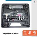 Ver imagem 7 de Jogo de Retificadeira Mini Retifica Reta Pneumática 1/4 com Acessorios 16 Peças - Starfer