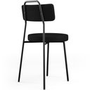 Ver imagem 7 de Cadeira Decorativa Estofada Para Sala De Jantar Barcelona L02 Crepe Preto - Lyam Decor