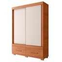 Ver imagem 1 de Guarda Roupa Solteiro 137cm com 2 Portas Darius Freijó/off C01 - Mpozenato