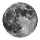 Ver imagem 1 de Adesivo De Parede Decorativo Lua 60 Cm X 60 Cm