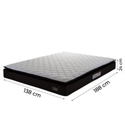 Colchão Casal Hellen Strong Pillow Top D45 138x188x24cm Marrom - 2 Colchão Casal Hellen Strong Pillow Top D45 138x188x24cm Marrom - 2