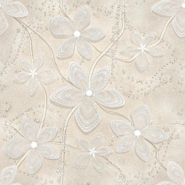 Papel De Parede Floral Delicado Lavável Vinílico Madeiramadeira