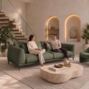Ver mais imagens de Sofá Living 4 Lugares com Almofadas 230cm Siena