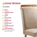 Ver imagem 5 de Conjunto com 2 Cadeiras Aline MDF para Sala de Jantar