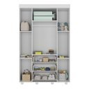 Ver imagem 5 de Guarda-roupas Infantil 4 Portas e 3 Gavetas Picolé Multimóveis Bb2894 Branco