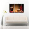 Quadro Hambúrguer Lanches Batata Frita Refrigerante 3 Peças - 5