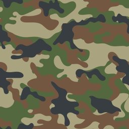 Papel De Parede Adesivo Vinílico Camuflagem Militar N4929 - 1