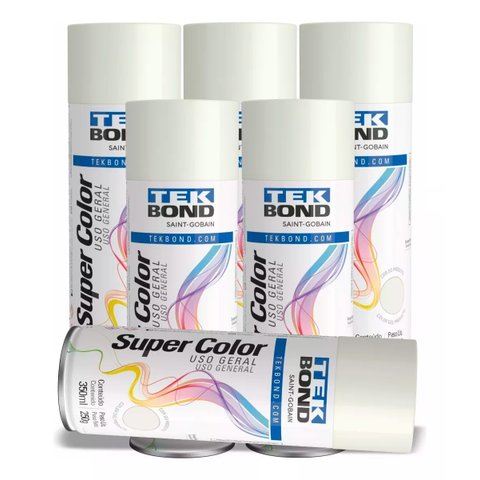 Kit 6 Tinta Spray Pintura Geladeira Fogão Branco Brilhante