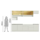 Ver mais imagens de Armário de Cozinha Completa 300cm Branco Verona Madesa 01